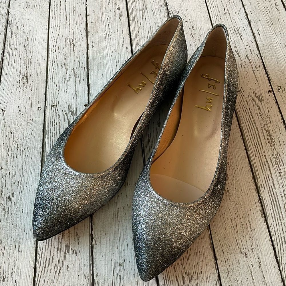 NEW💃🏻🎄🌲🍁French Sole FS/NY Ombré glitter flats